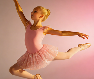 Vestito da ballo tutù <span class=keywords><strong>con</strong></span> maniche a sbuffo e fiocco sul retro, gonna a U, body da <span class=keywords><strong>ballerina</strong></span> lucido per bambini e neonati - Product Image 2