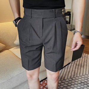 那不勒斯短裤男夏季新款纯色休闲五分裤 - Product Image 3