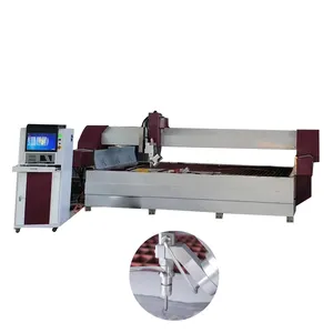 Máy bay phản lực nước CNC được sử dụng để chế biến đá và có thể được sử dụng để cắt các vật liệu như đá cẩm thạch, đá granit và đá nhân tạo