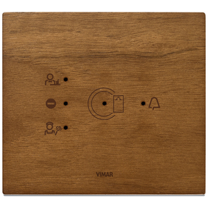 Plaque transpondeur Vimar en noyer italien 18 pouces pour panneau de commande intelligent de maison connectée - Product Image 1