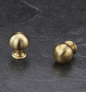 Qiansi HK0033 Brass Pen <strong>Gold</strong> Kitchen and Bedroom <strong>Drawer</strong> Handles <strong>Small</strong> round <strong>Knobs</strong> with Cabinet for Dresser and Muebles Con - Product Image 3