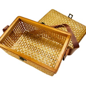 Bamboo Woven Traditional Light Luxury Retro Moon <b>Cake</b> & Tea Packaging Gift <b>Box</b> Handmade Eco-Friendly Customization - Product Image 5