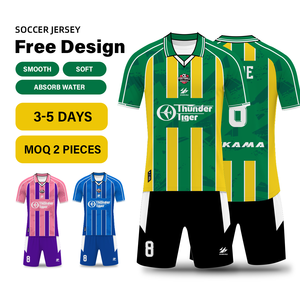 Kit Maglia da <span class=keywords><strong>Calcio</strong></span> Personalizzata con Design Originale, Uniforme da <span class=keywords><strong>Calcio</strong></span> in Poliestere ad Asciugatura Rapida per <span class=keywords><strong>Squadre</strong></span> di <span class=keywords><strong>Calcio</strong></span>, Basso MOQ - Product Image 1