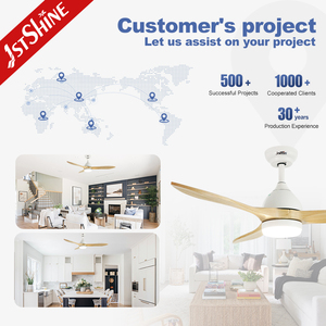 1stshine <span class=keywords><strong>LED</strong></span> quạt trần cài đặt dễ dàng lưỡi gỗ 3-MÀU <span class=keywords><strong>Led</strong></span> trang trí quạt trần với Dimmable chiếu sáng - Product Image 5