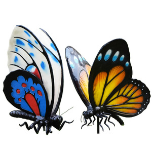 <span class=keywords><strong>Sculpture</strong></span> de papillon géant en fibre de verre, personnalisée, différentes tailles, pour décoration de jardin en plein air, 50 cm - Product Image 1