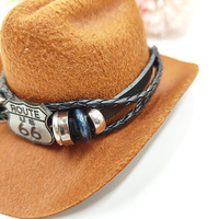 JXANRY Gentleman Cowboy Hat Mini Pet Birthday Party Hat NIO Car No. 66 Ornament Hat Christmas Polyester for