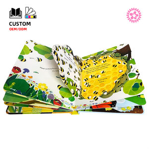 Impression personnalisée de livres éducatifs 3D <span class=keywords><strong>pop</strong></span>-<span class=keywords><strong>up</strong></span> pour enfants - Reliure parfaite, couverture rigide, <span class=keywords><strong>livre</strong></span> interactif <span class=keywords><strong>DIY</strong></span>, impression de contes sur le thème des animaux - Product Image 1