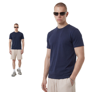 Custom Logo Wholesale Cool T-shirt Athletic Running Sports Fitness Muscle Tshirt Quick Dry Slim Fit Mens Active T Shirts - Product Image 3