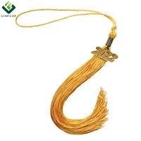 Gold Color Graduation Tassel with Year Charm, High Quality
