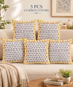 Housses de coussin en coton de qualité supérieure avec impression artisanale pour canapé, chaise, décoration de chambre, disponibles au meilleur prix du marché - Product Image 3