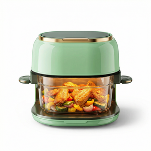 หม้อทอดไร้น้ำมันแบบกระจกใส รุ่นใหม่ ความจุ 4 ลิตร หน้าจอสัมผัสอัจฉริยะ |   หม้อหุงข้าวเพื่อสุขภาพแบบดิจิตอลไร้น้ำมัน |   เครื่องใช้ไฟฟ้าในครัวเรือนและโรงแรม - Product Image 5