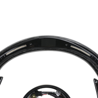 Volant en fibre de carbone forgée avec écran LED pour BMW Série E E60 X5 E70 X6 E71 E82 E87 E88 M3 E90 E91 E92 E93 X1 E84