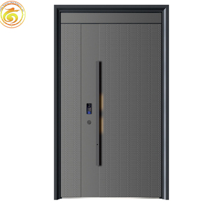 Fabricant chinois de premier plan de portes <span class=keywords><strong>d</strong></span>'<span class=keywords><strong>entrée</strong></span> en aluminium ignifugées personnalisées pour bâtiments commerciaux - Product Image 2