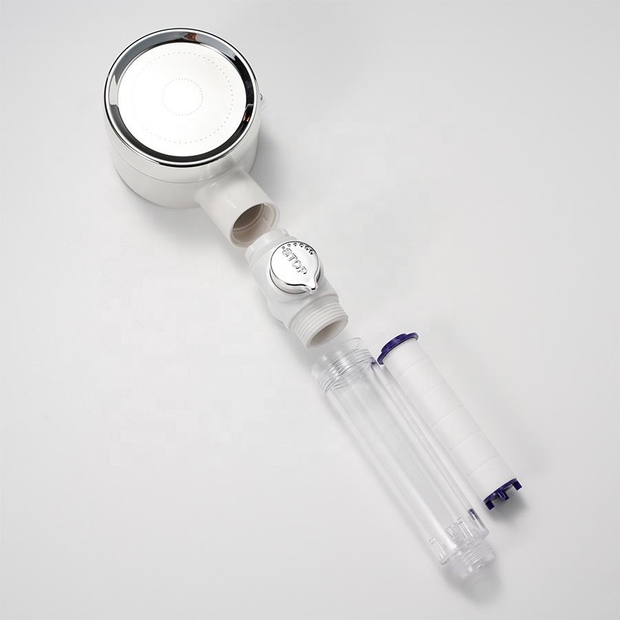 Handheld 3 Functions Filtered High Pressure Fan Shower Head Handheld 3 Functions Filtered High Pressure Fan Shower Head