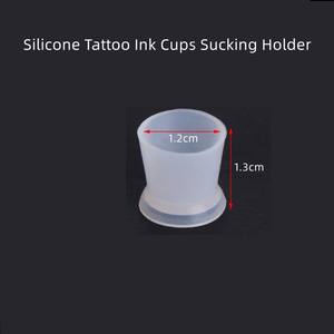 Tatuaggio 300 pz <span class=keywords><strong>S</strong></span> Tatuaggio Tatuaggio fai da te forniture tazze in silicone rosa Tatuaggio tazza per il trucco semi-permanente pigmenti - Product Image 2