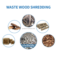 Broyeur de bois à double arbre à moteur, vente directe usine, haute puissance, faible bruit, capacité 2T/H, produit phare Henan 2022