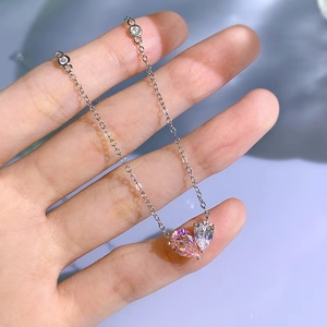 Nuevo Collar Europeo y Americano 2023, Color Blanco Polvo, 6 * 8, Cadena para Clavícula, Estilo Simple para Mujer - Product Image 3