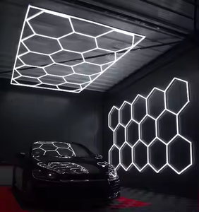 <span class=keywords><strong>Etop</strong></span> Factory Direct LED Hexagonal Light Hive Design Garage LED Grid Light para Car Care Workshop Impermeable 6500K para paisaje - Product Image 1