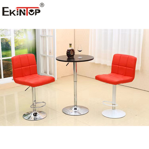 Tabourets de bar pivotants de luxe, chaises de bar personnalisées avec structure métallique, tabouret de bar nordique, chaise haute - Product Image 5