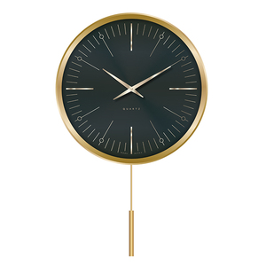 Aluminum Pendulum <strong>Clock</strong> Modern Design Decorative Silent Sweep Pendulum <strong>Chiming</strong> <strong>Wall</strong> <strong>Clock</strong> 13 Inch - Product Image 3