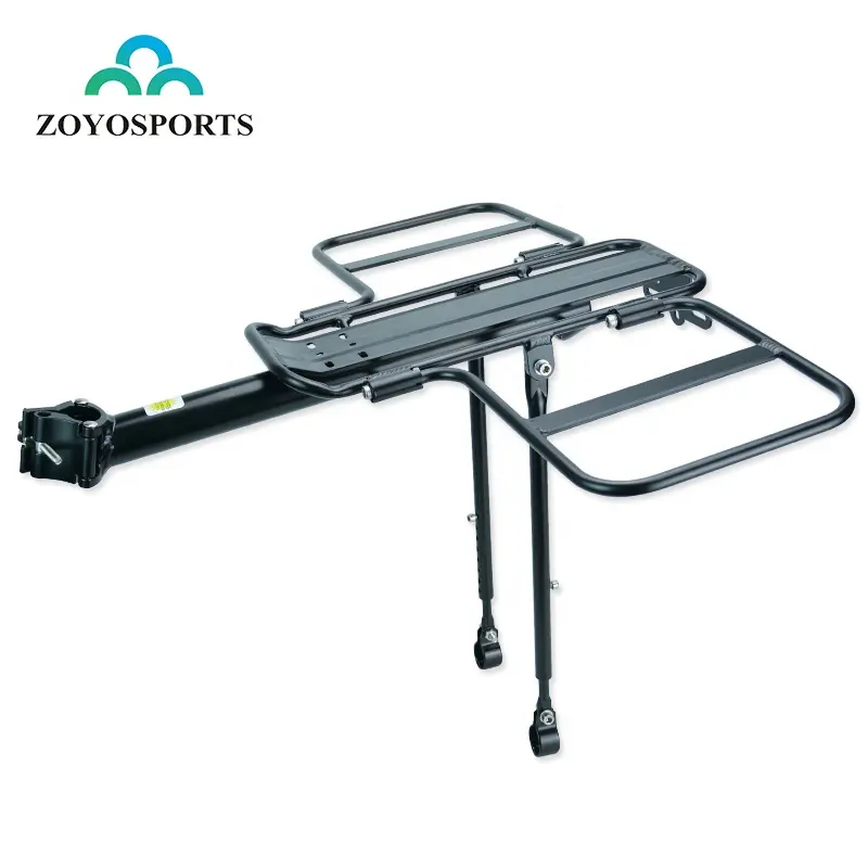 Zoyosports suporte de bagagem de bicicleta, grande capacidade, trilha de carga, assento, bicicleta, bolsa traseira