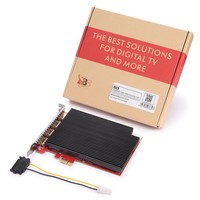 Carte PCIe TBS6304X, numérique 4K 30FPS, 4 canaux d'entrée, encodage matériel H.264/H.265, streaming vidéo HD en direct UDP RTMP pour encodeur IP