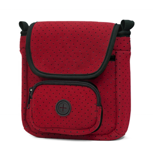 Sac de promenade pour chien multifonctionnel en néoprène de style punk simple avec ceinture de taille et fermeture à glissière - Product Image 1