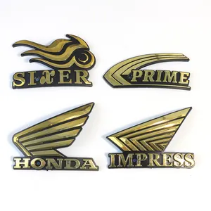Manufacturer Custom Metal Emblem Brand 3d Logo Abs Emblems Electroplating Car Motorcycle Car Name Badge