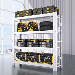 Giá để đồ bằng kim loại 4 tầng không cần bu lông, có thể điều chỉnh, giá để đồ nhà kho, giá để đồ kho hàng không cần bu lông - Product Image 2