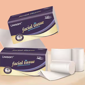 Unisoft Kem mũi bảo vệ dùng một lần mặt mô giấy khăn ăn mang nhãn hiệu mềm Gói Nhà vệ sinh mô với đồng bằng dập nổi - Product Image 6