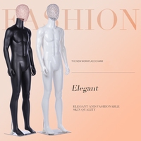 Maniquí de Cabeza Masculina de Plástico para Exhibición de Ropa en Escaparates