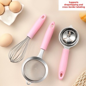 ที่ตีไข่สแตนเลส เครื่องตีครีม เครื่องแยกไข่ เครื่องผสมอาหาร ที่ตีไข่ ชุดอุปกรณ์ครัวสำหรับทำอาหารเด็ก - Product Image 2