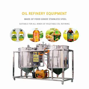 Lebaon Soyabean Oil Pure Refined Corn Oil Extracting Machine for Sale Small Capacity Scale Crude Oil Refinery Machine