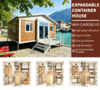 Maison conteneur préfabriquée extensible facile à construire, 3 chambres, étanche, modulaire, mobile, pour habitation ou station balnéaire