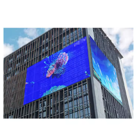 Équipement de publicité haute luminosité polychrome Hd à bas prix-P3.91 Écran LED maillé extérieur transparent