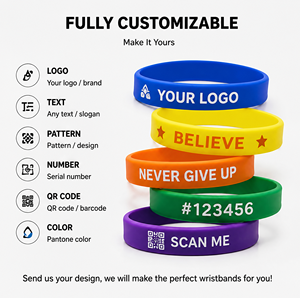 Bracelets en silicone personnalisés avec logo, pour événements, festivals, fêtes, promotionnels - Product Image 2