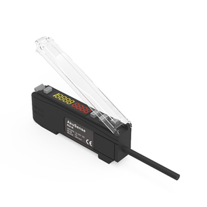 Akusense difuso Thrubeam cilíndrico cuadrado cabezal de Sensor de fibra óptica amplificador de señal de fibra óptica Digital con Cable de 2M - Product Image 3