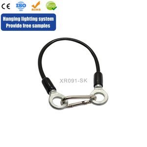 Câble en acier galvanisé haute résistance avec terminaux et crochets, acier à découper librement pour la construction, différents diamètres - Product Image 1