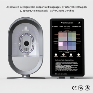 Analyseur de <span class=keywords><strong>peau</strong></span> portable 3D Magic Mirror avec technologie IA pour l'analyse professionnelle et à domicile de <span class=keywords><strong>la</strong></span> <span class=keywords><strong>peau</strong></span> du visage, garantie 1 an - Product Image 1