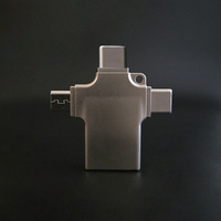Memorias USB Todo en Uno, Pendrives, Discos USB, Adaptadores OTG 4 en 1 con Conector Micro USB Tipo C de 8 Pines
