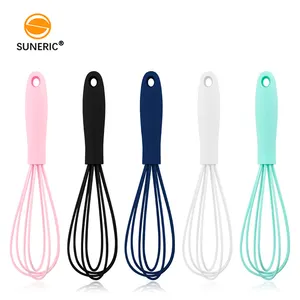 Bán Buôn Nhỏ Màu Hồng Bóng Whisks Của Nhãn Hiệu Silicone Trứng Beater Đánh Cho Nấu Ăn Nướng