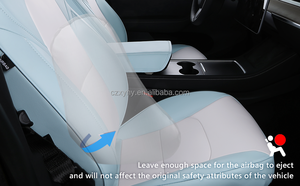 Housse de siège de voiture <span class=keywords><strong>Tesla</strong></span> <span class=keywords><strong>Model</strong></span> <span class=keywords><strong>3</strong></span> en néoprène, toutes saisons, style sport élégant, facile à nettoyer, personnalisée, luxe - Product Image 3