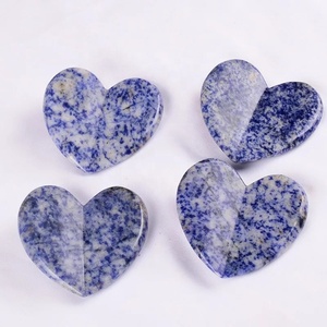 Piedra Real de Cuarzo rosa azul Natural para regalo, piedra Gua Sha grande, 3D cristal transparente, corazón, Gua Sha, 2023 - Product Image 4