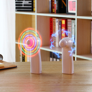 Xách tay LED <span class=keywords><strong>flash</strong></span> <span class=keywords><strong>Fan</strong></span> USB nguồn điện sáng tạo tự làm từ thể hiện làm mát cho hộ gia đình xe sử dụng dễ dàng mang theo pin mini ba - Product Image 4