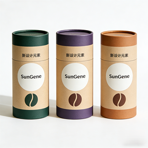 Tube cylindrique promotionnel avec étiquette personnalisée, emballage en papier écologique, boîte ronde en carton recyclable pour cadeau de mariage - Product Image 5