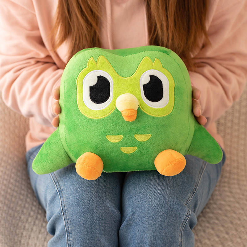 フクロウ漫画アニメ人形ソフトぬいぐるみカワイイグリーンデュオ