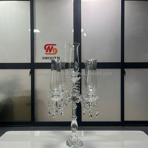 Hot Selling 5-Arm Smooth Crystal Candelabra for Weddings Birthday Parties Valentine's Day Celebrations Restaurants Homes - Product Image 5