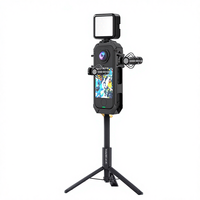 Support de fixation en plastique PC durable de haute qualité pour Insta360 X4 Air avec double interface griffe froide et port 1/4''