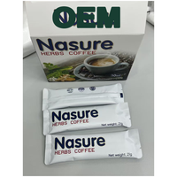 Poudre de café minceur aux herbes 225g OEM Marque privée Stock disponible Vente en gros SKU MBP002081