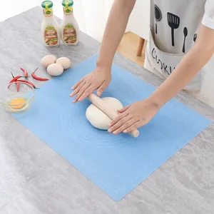 2023 nouveau produit Silicone rectangulaire napperon antidérapant épais silicone plat séchage tapis de cuisson pour bébé manger dîner Table tapis